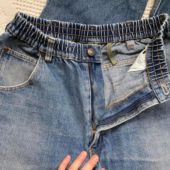 Casual Joe Haband men's stretch waistband straight jeans - Picture 2 of 4